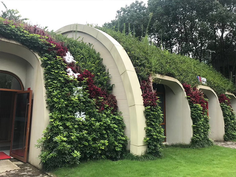 垂直綠化立體植物墻_室外公園生態(tài)植物墻_綠化生態(tài)植物墻-綠飾界市政園林綠化施工